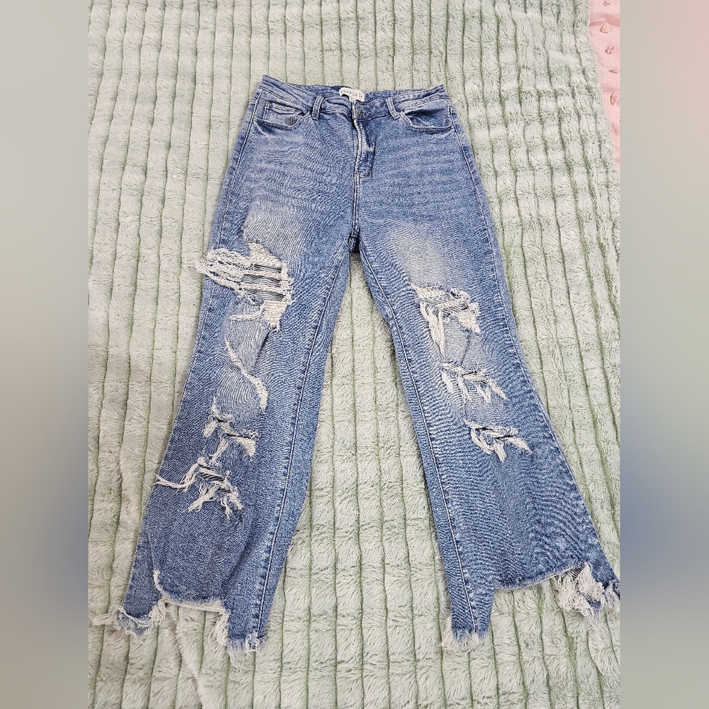 Distressed Blue Women's Jeans